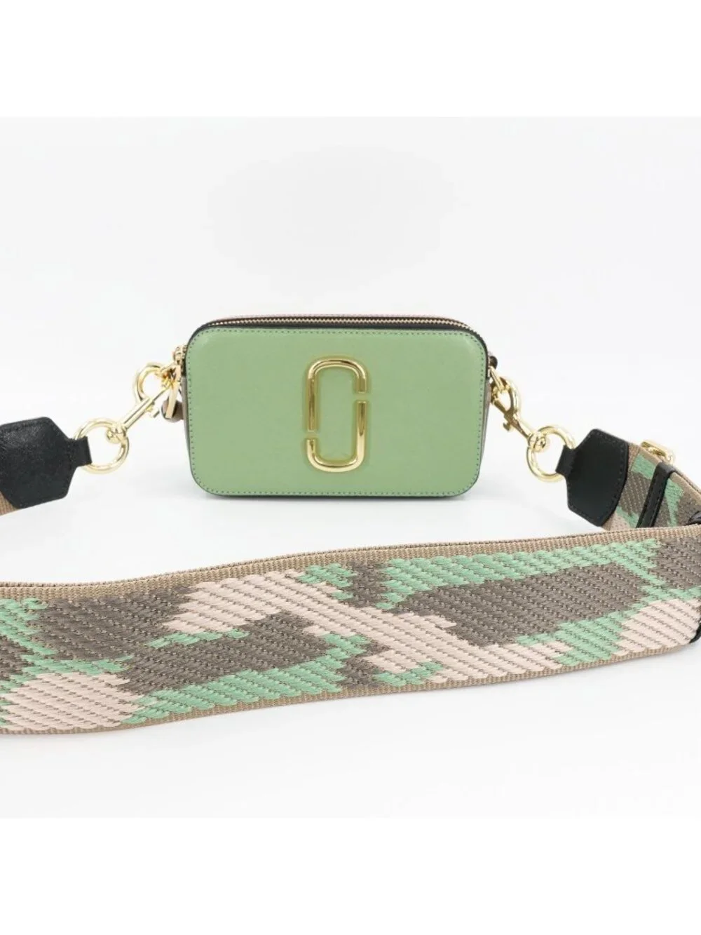 Marc Jacobs Snapshot Small Leather Camera Bag Green OS